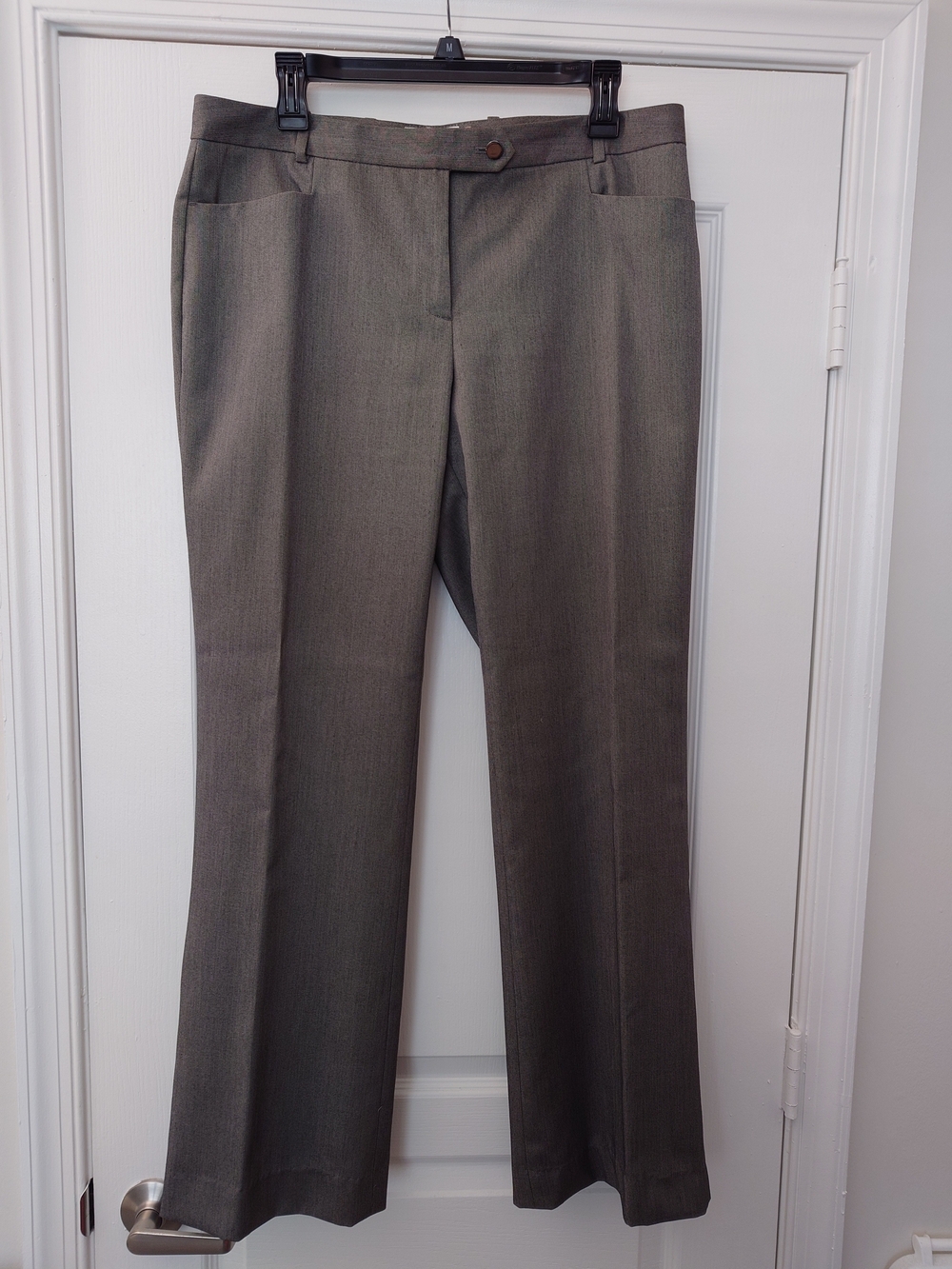 Calvin Klein Women's Modern Fit Dress Pants In Shark Grey Size 10 Inseam 31
